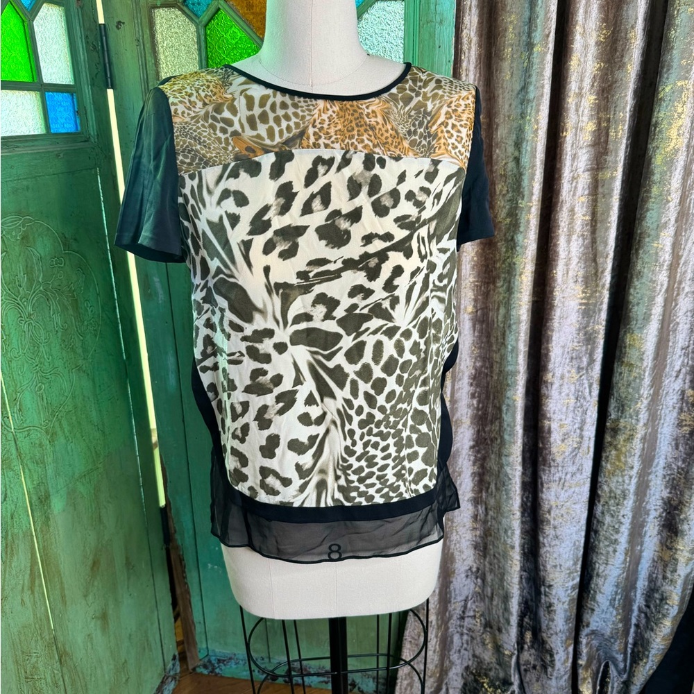 Diane Von Furstenberg Animal Print Blouse